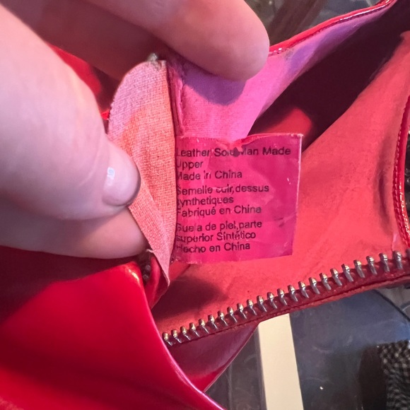 Candy Apple Red Peep-Toe Ankle booties - Picture 7 of 7